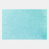 HAUSHALT Aquamarine Hochzeit am Strand Geschenkpapier Set (Vorderseite)