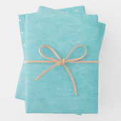 HAUSHALT Aquamarine Hochzeit am Strand Geschenkpapier Set (Beispiel)