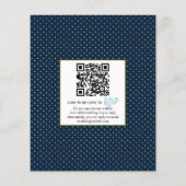 HAUSHALT aquamarine Marine QR-Code Blätter Hochzei (Rückseite)