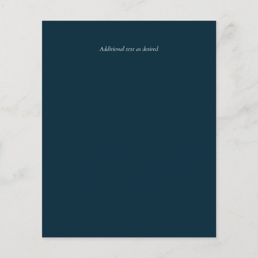 HAUSHALT Aquamarine Mystique Wedite Einladung (Rückseite)