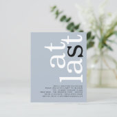 HAUSHALT bei der letzten QR-Verlobung "Dusty Blue (Stehend Vorderseite)