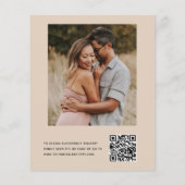 Haushalt Beige Brautparty QR Code Eukalyptus (Rückseite)