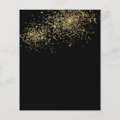 HAUSHALT Black Gold 30. Balloons Confetti Geburtst (Rückseite)