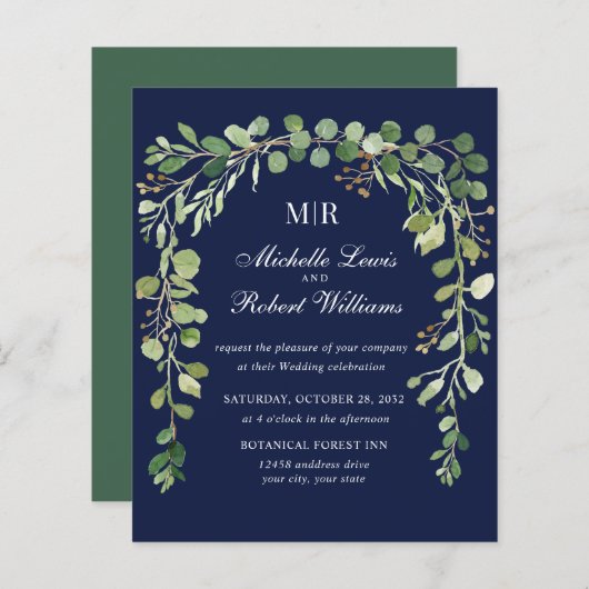 HAUSHALT Blauer FLORAL Arch Sommer Hochzeit Frühja (Vorne/Hinten)