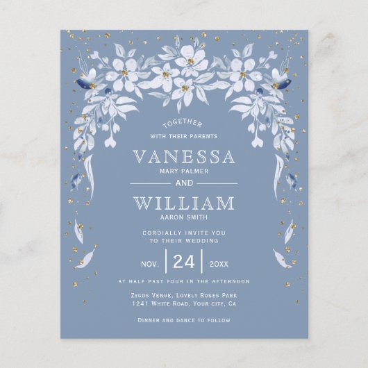 HAUSHALT - Blumen-Hochzeit (Vorderseite)