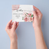 HAUSHALT Blumenhochzeit Einladung. Flyer (Gruppe)
