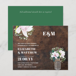 HAUSHALT Blumenrosa Magnolias Grüne Hochzeit Einla