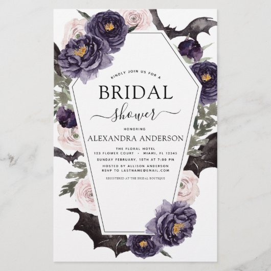 Haushalt Brautparty Halloween Lila Herbst Herbst (Vorderseite)