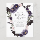 Haushalt Brautparty Halloween Lila Herbst Herbst Flyer (Vorne)