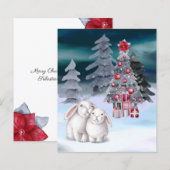 HAUSHALT Bunny Rabbit Weihnachtsbaum Szene (Vorne/Hinten)