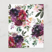 HAUSHALT Burgund Blush Girl Taufe (Rückseite)