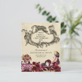 HAUSHALT Burgund Gold Alice im Wunderland Hochzeit (Stehend Vorderseite)