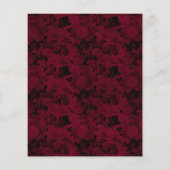 HAUSHALT Burgund Gold Alice im Wunderland Hochzeit (Rückseite)