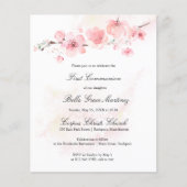 Haushalt Cherry Blossom Erste Kommunaleinladung (Vorderseite)