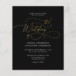 HAUSHALT Chic Black Gold QR Code Alles in einer Ho