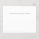 HAUSHALT Chic Rose Gold Floral Wedding SPAREN DAS (Rückseite)