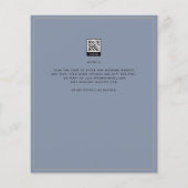 HAUSHALT Classic Dusty Blue Gold Hochzeit Einladun (Rückseite)