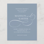 HAUSHALT Classic Dusty Blue Infinity and Wedding (Vorderseite)