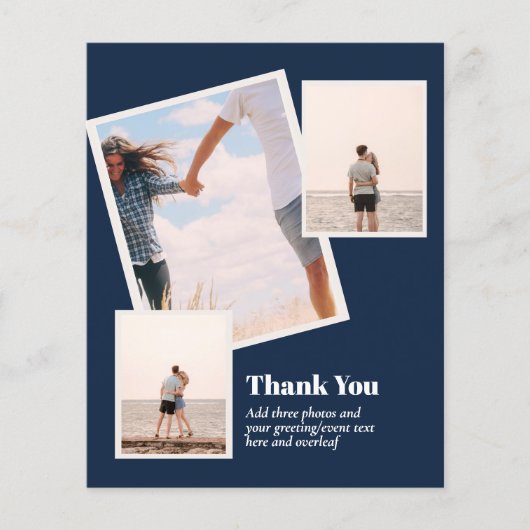 HAUSHALT DANK IHNEN Foto Collage Moderne Flyer (Vorne)