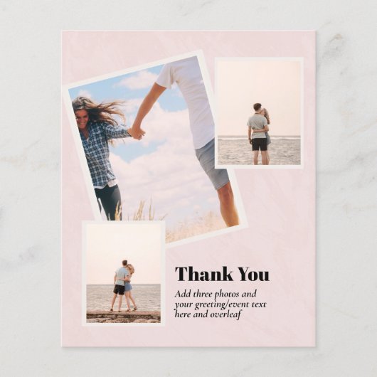 HAUSHALT DANK IHNEN Foto Collage Moderne Flyer (Vorne)