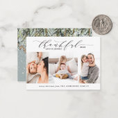 Haushalt dankbar und gesegnet 3 Foto Mitteilungskarte (Vorderseite/Rückseite Beispiel)