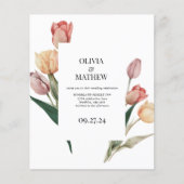 HAUSHALT Delikate Tulip Watercolor Frame Wedding (Vorderseite)
