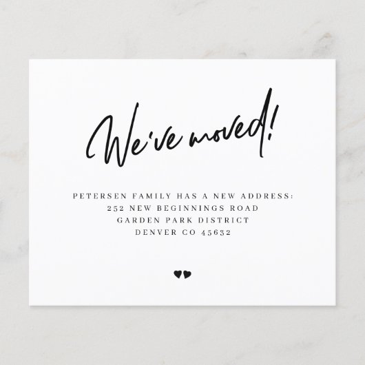 Haushalt, den wir in die moderne, bewegende Ankünd (Vorderseite)