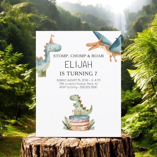 Haushalt Dinosaurier Geburtstag Kinder Party Einla