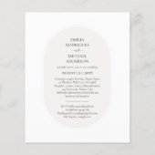 HAUSHALT Doppelseitige BILINGUALE Hochzeit Weiße B (Rückseite)