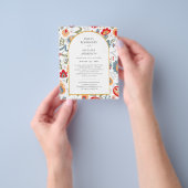 HAUSHALT Doppelseitige BILINGUALE Hochzeitskunst Flyer (Gruppe)