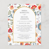 HAUSHALT Doppelseitige BILINGUALE Hochzeitskunst Flyer (Hinten)