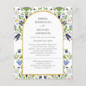 HAUSHALT Doppelseitige BILINGUALE Hochzeitskunst Flyer (Hinten)