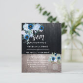 HAUSHALT-Dusty Blue Floral Wedite (Stehend Vorderseite)