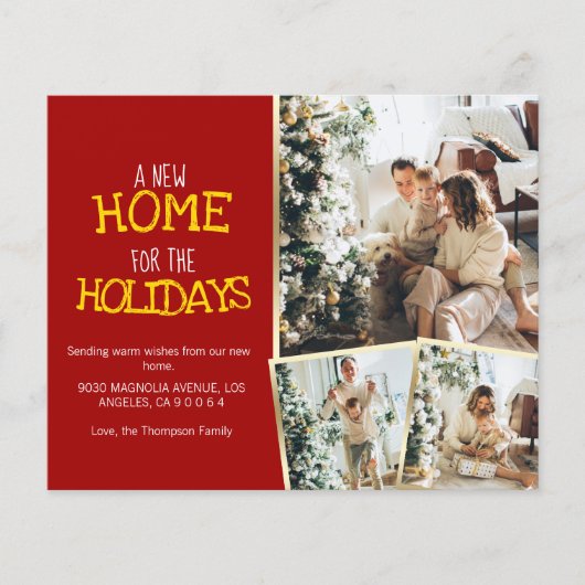 HAUSHALT EINE NEUE Zuhause FÜR URLAUB-Rot-Foto-Bew (Vorderseite)