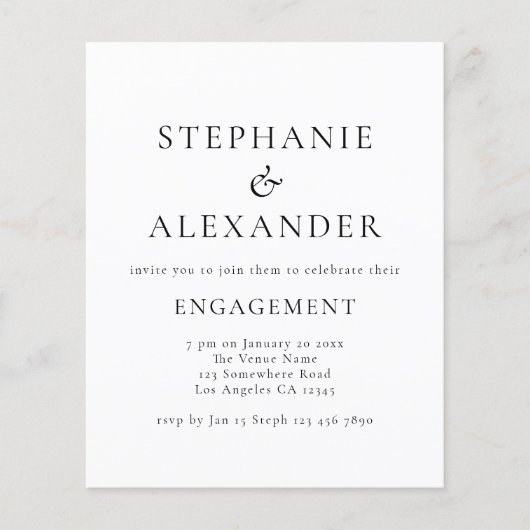 Haushalt Einfach Partei für Textbeteiligung (Vorderseite)