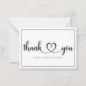 HAUSHALT Einfache Hochzeit Dankeschön Karte (Vorderseite)