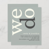 HAUSHALT Einfache Seite Elfenbeintext Hochzeit ein (Vorne/Hinten)