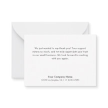 Haushalt | Einfaches Minimalgeschäft Vielen Dank