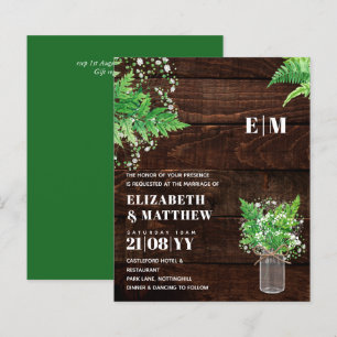 HAUSHALT einfarbige Fern Greenerity Einladung