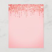 HAUSHALT Einhorngesicht Glitzer Geburtstag Einladu (Rückseite)