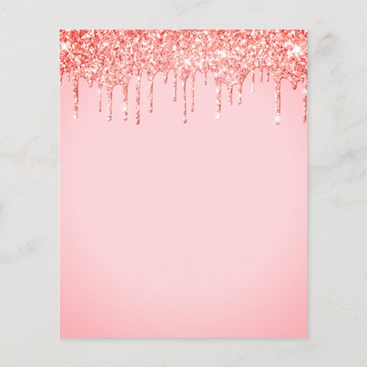 HAUSHALT Einhorngesicht Glitzer Geburtstag Einladu (Rückseite)