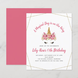 HAUSHALT - Einladung zum Geburtstag | Floral Unico