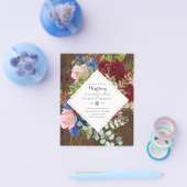 HAUSHALT Einladungen zur Hochzeit der Marine Burgu Flyer (Einzeln)