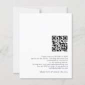HAUSHALT Elegante Kalligraphie QR Code Wedding Ein (Rückseite)