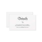 HAUSHALT Elegante rustikale Hochzeitsstimmung Mitteilungskarte (Vorderseite/Rückseite Beispiel)