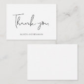 HAUSHALT Elegante Wedding Small Danke Mitteilungskarte (Vorne/Hinten)