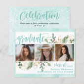 HAUSHALT Eleganter Eukalyptus 3 Foto Grad Einladun (Vorne/Hinten)