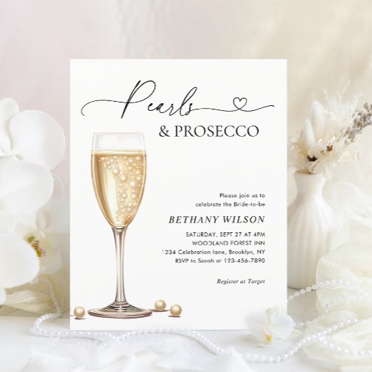 HAUSHALT Elegantes Perlen- und Prosecco-Brautparty