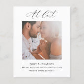 Haushalt endlich Kalligrafie Foto Verlobung (Vorderseite)