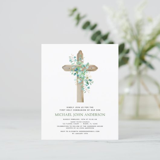 Haushalt Erste Heilige Kommune Eukalyptus Einladun (Stehend Vorderseite)